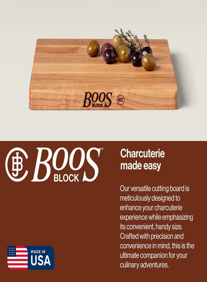 John Boos Chop-N-Slice Series Square Wooden Maple Cutting Board 10”x10” – 1” Thick, 4-lb Reversible Butcher Block with Eased Corners & Edge-Grain – Made in the USA - Image 5